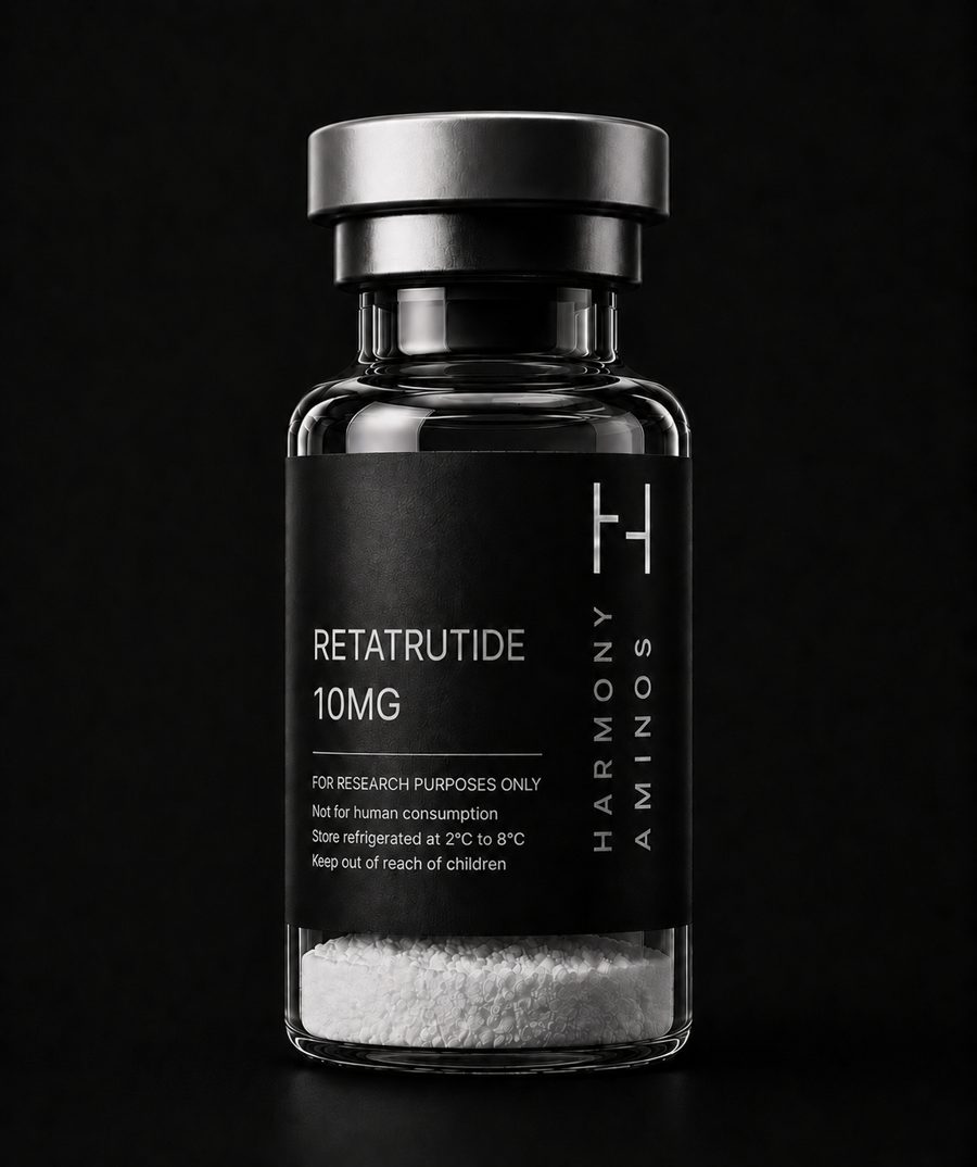 Retatrutide 10mg research vial, labeled for research purposes only